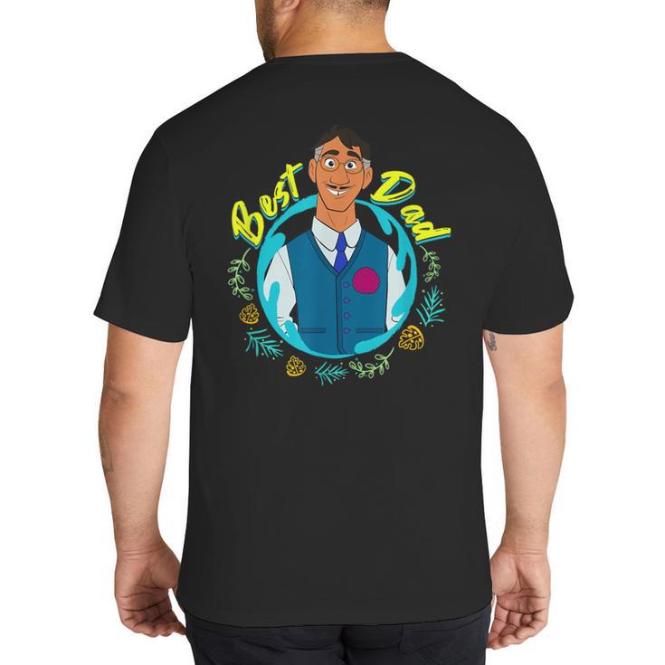 Disney Encanto Agustin Madrigal Best Dad Portrait Small Big And Tall Men's T-Shirt Back Print