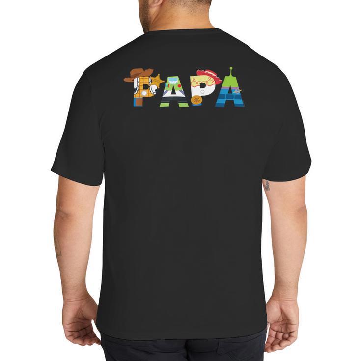 Disney And Pixar’s Toy Story Papa Father’s Day Dad Birthday Big And Tall Men's T-Shirt Back Print