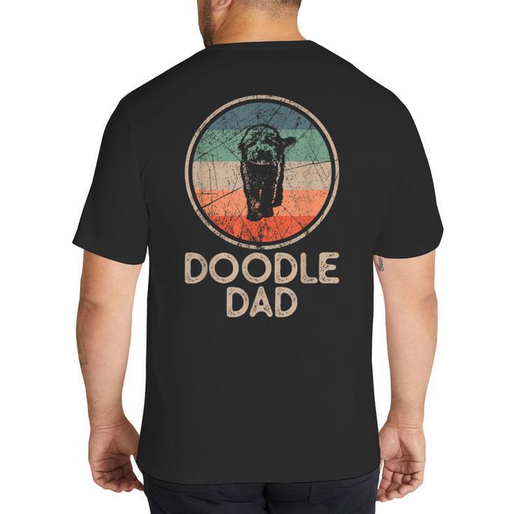 Doodle Dog Vintage Doodle Dad Small Big And Tall Men's T-Shirt Back Print