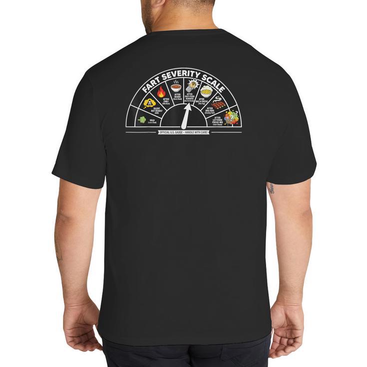 Fart Machine Dad Jokes Farting Humor Big And Tall Men's T-Shirt Back Print
