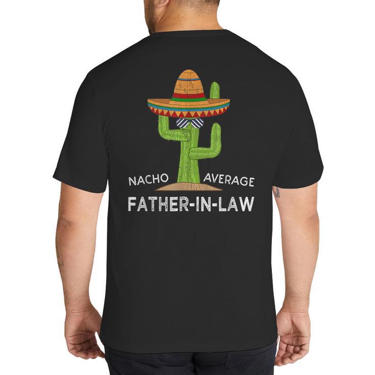 Fun Hilarious Dad-In-Law Humor  Father-In-Law Big And Tall Men's T-Shirt Back Print