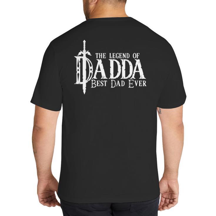 Gamer Father's Day Dad Big And Tall Men's T-Shirt Back Print