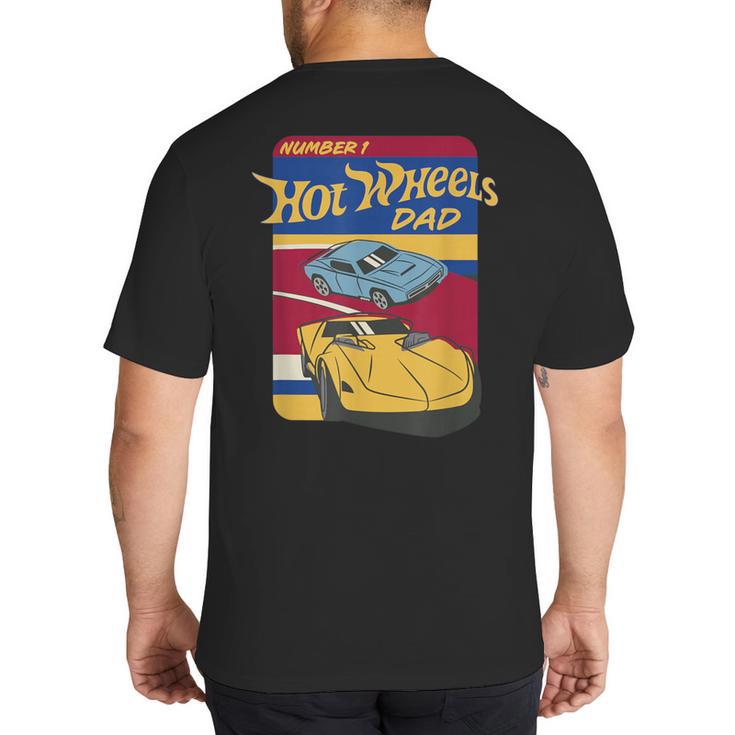 Hot Wheels Father's Day Number 1 Dad Big And Tall Men's T-Shirt Back Print