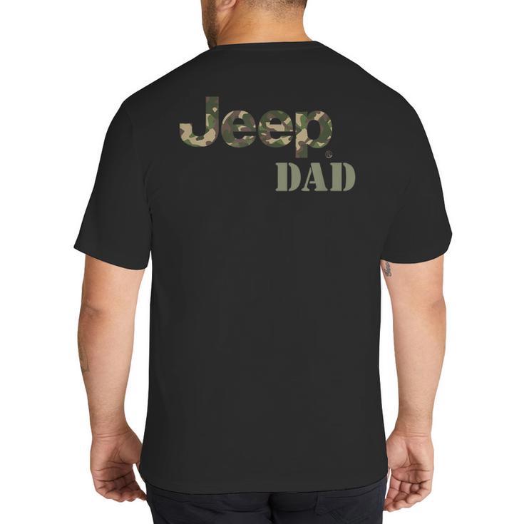 Jeep Dad Officially Licensed Big And Tall Men's T-Shirt Back Print