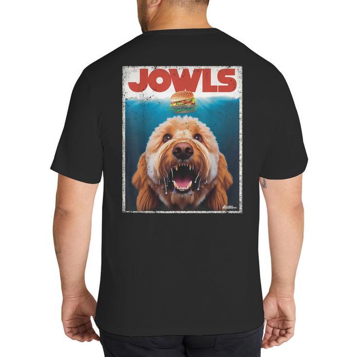 Labradoodle Jowls Tee Fawn Lab Doodle Mom Top Dad Big And Tall Men's T-Shirt Back Print