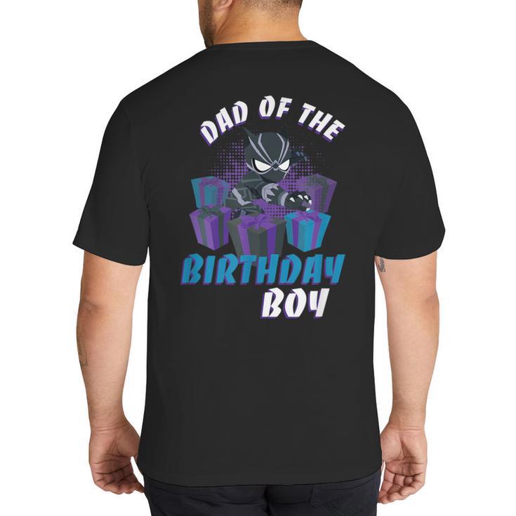Marvel Panther Family Party Dad Of The Birthday Boy Big And Tall Men's T-Shirt Back Print