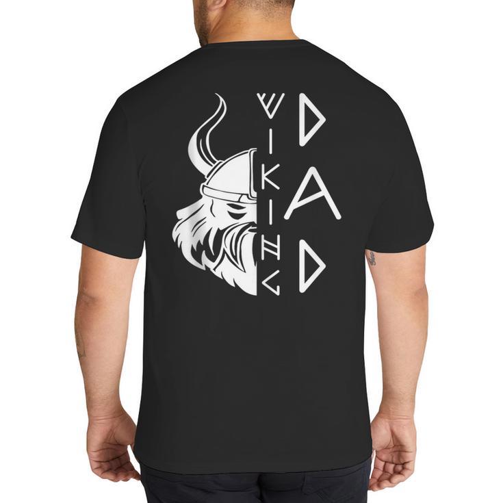 Men Celtic Norse Mythology Viking Dad Big And Tall Men's T-Shirt Back Print