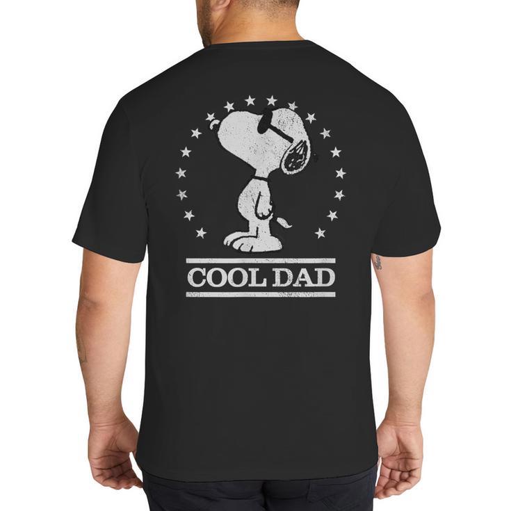 Peanuts Snoopy Cool Dad Big And Tall Men's T-Shirt Back Print