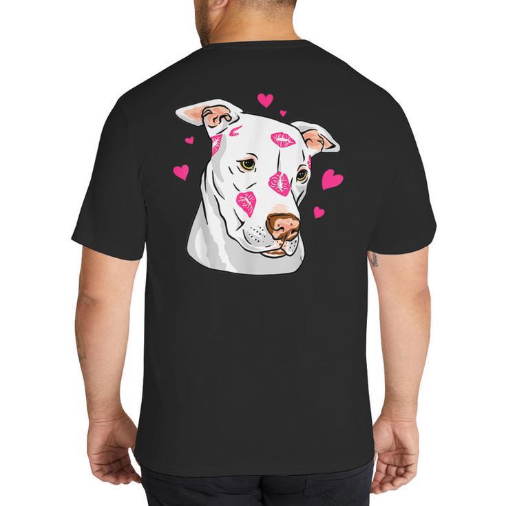 Pitbull Love Pitbull Moms Dads Big And Tall Men's T-Shirt Back Print