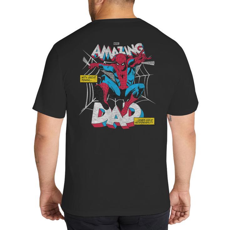 Spider-Man Amazing Dad Big And Tall Men's T-Shirt Back Print