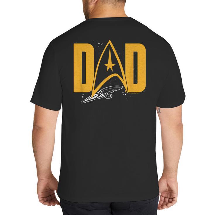 Star Trek Starfleet Dad Big And Tall Men's T-Shirt Back Print