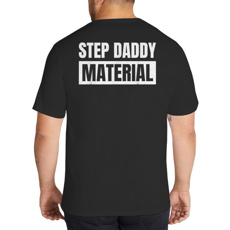 Step Dad Father Family Step Daddy Material -Adults Male Short Sleeve T-Shirt Novelty-T-Shirts Small Big And Tall Men's T-Shirt Back Print