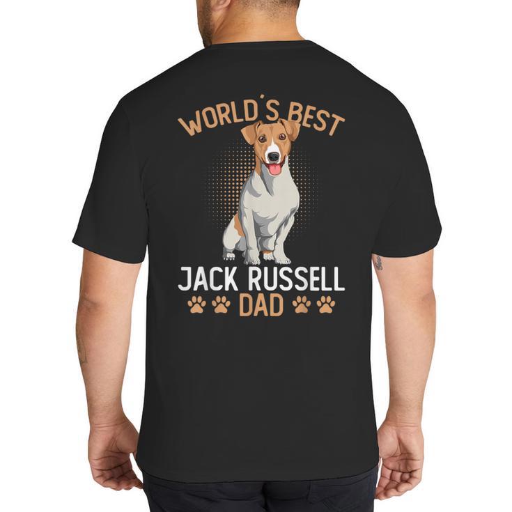 World´s Best Jack Russell Terrier Dad Dog Owner Men Big And Tall Men's T-Shirt Back Print