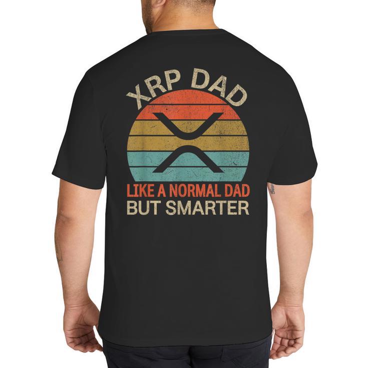 XRP Dad Crypto Merchandise Definition Big And Tall Men's T-Shirt Back Print