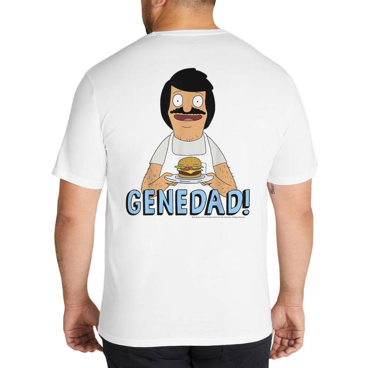 Bob's Burgers Gene Dad Portrait Big And Tall Men's T-Shirt Back Print