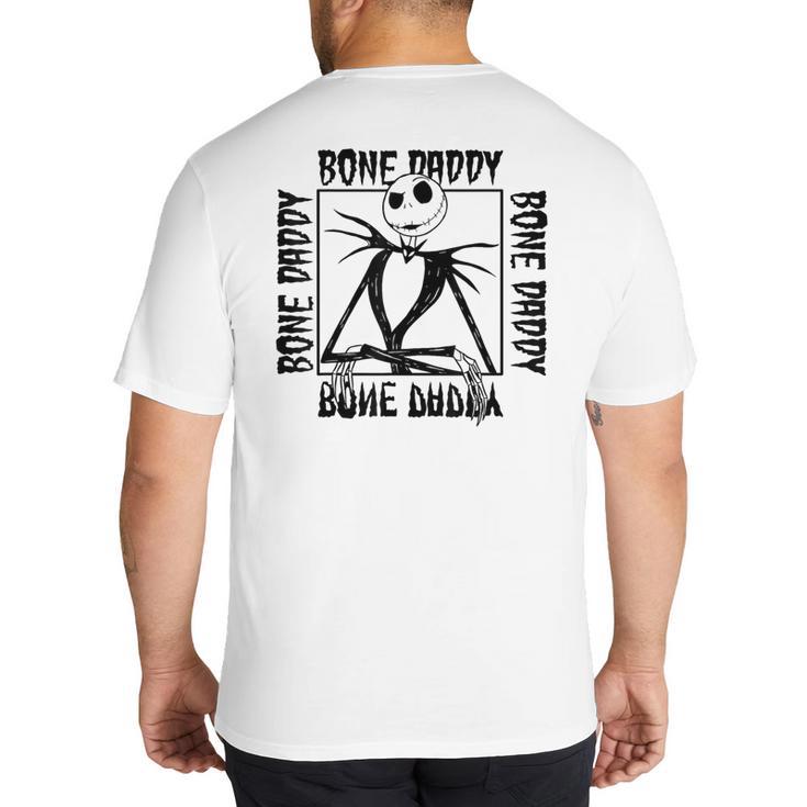 Disney The Nightmare Before Christmas Jack Bone Daddy Frame Big And Tall Men's T-Shirt Back Print