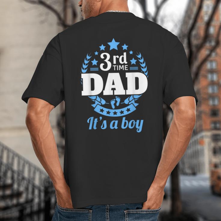 3rd Time Dad Dad Pregnancy It's a Boy Big And Tall Men's T-Shirt Back Print