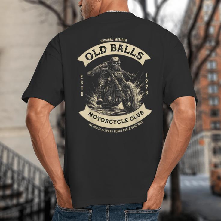 50th Birthday Vintage Motorcycle For Biker Dad Big And Tall Men's T-Shirt Back Print 50th Birthday Vintage Motorcycle For Biker Dad Big And Tall Men's T-Shirt Back Print