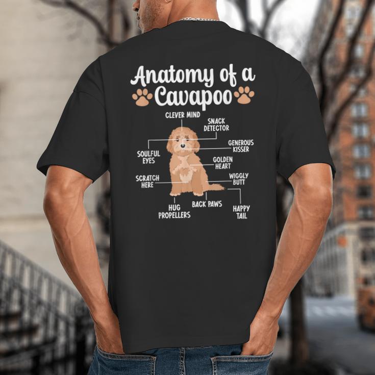 Anatomy Of A Cavapoo Dog Cavapoo Owner Cavapoo Dad Big And Tall Men's T-Shirt Back Print