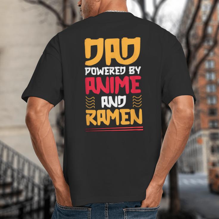 Anime Fathers Day Japanese Manga Otaku Kawaii Anime Dad Big And Tall Men's T-Shirt Back Print