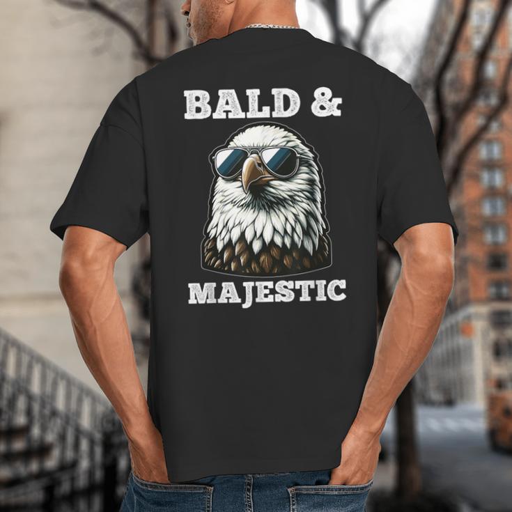 Bald & Majestic Sexy Bald Guy Dad Big And Tall Men's T-Shirt Back Print