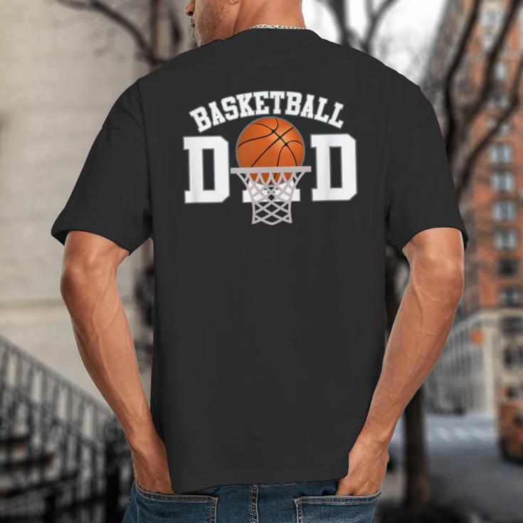 Basketball Dad Big And Tall Men's T-Shirt Back Print Basketball Dad Big And Tall Men's T-Shirt Back Print