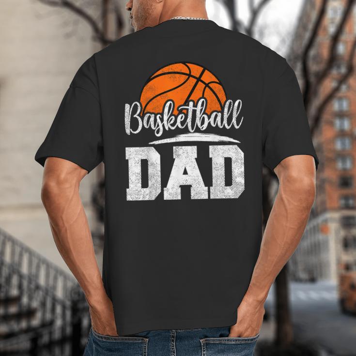 Basketball Dad Basketball Player Game Day Father's Day Big And Tall Men's T-Shirt Back Print