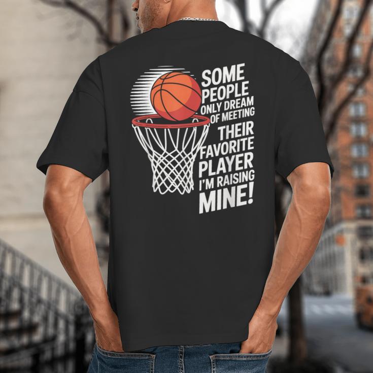 Basketball Mom Or Dad Basketball Parent Big And Tall Men's T-Shirt Back Print