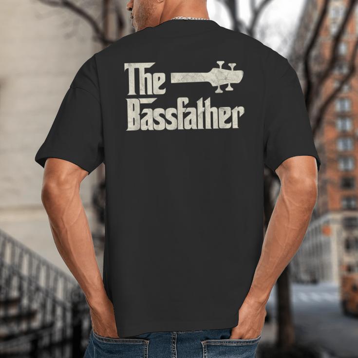 The Bassfather Distressed Bass Player Dad Fathers Day Big And Tall Men's T-Shirt Back Print The Bassfather Distressed Bass Player Dad Fathers Day Big And Tall Men's T-Shirt Back Print