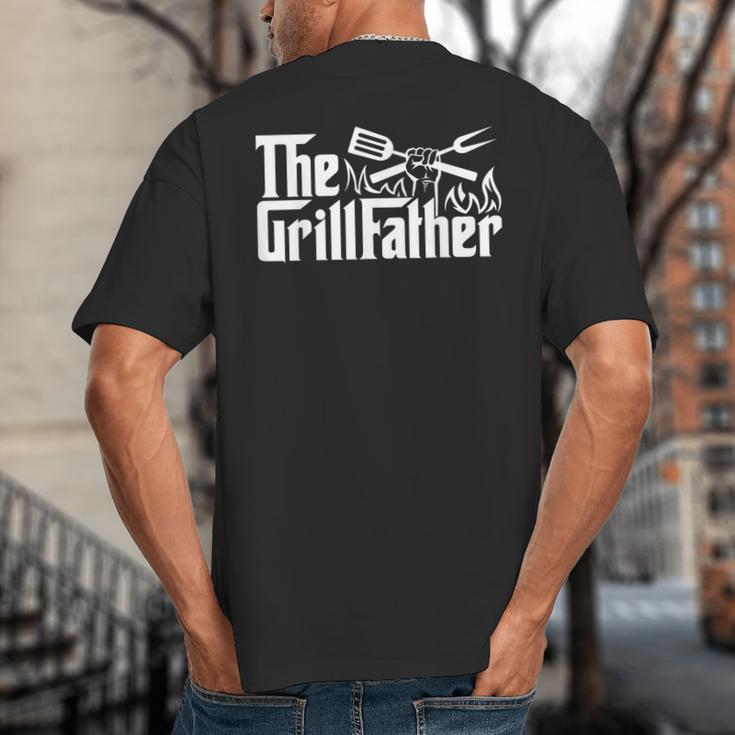 Bbq Dad Retro Grill Father Father's Day Big And Tall Men's T-Shirt Back Print