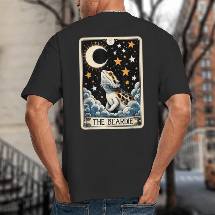 Bearded Dragon Tarot Card Beardie Mom Beardie Dad Men Women Big And Tall Men's T-Shirt Back Print