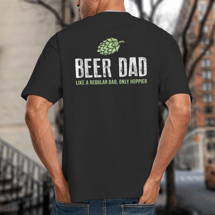 Beer Dad Shirt Cute Hops Drinking Big And Tall Men's T-Shirt Back Print Beer Dad Shirt Cute Hops Drinking Big And Tall Men's T-Shirt Back Print