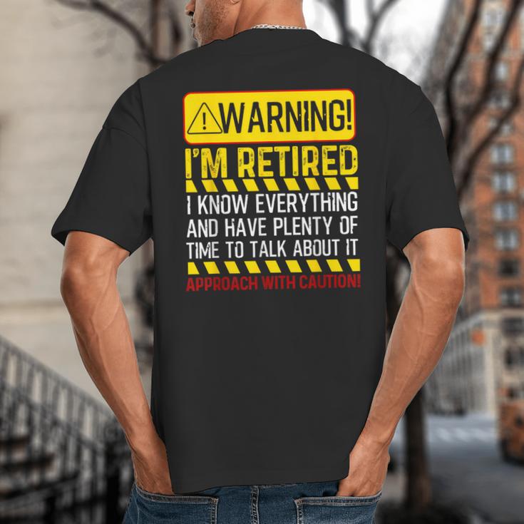 Best Retirement Novelty For Men Women Dad Grandpa Retirement Big And Tall Men's T-Shirt Back Print