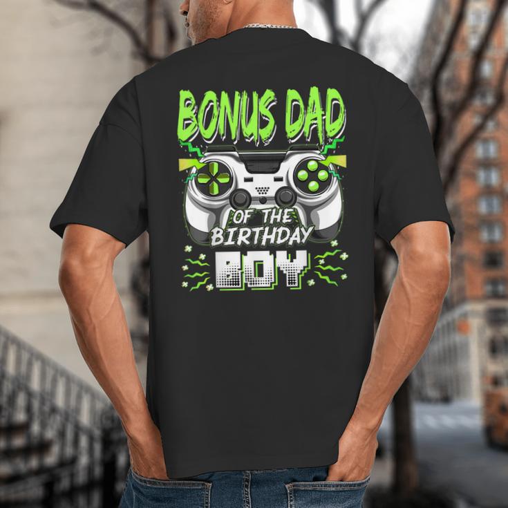 Bonus Dad Of The Birthday Boy Video Game Bday Party Big And Tall Men's T-Shirt Back Print