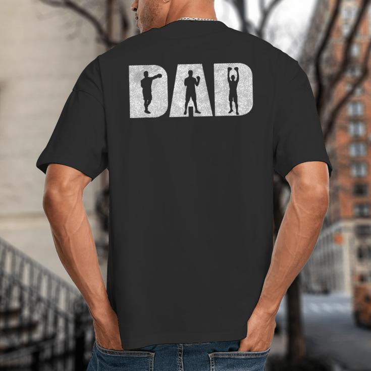 Boxer Dad Love Boxing For Training MMA Box Fighting Big And Tall Men's T-Shirt Back Print Boxer Dad Love Boxing For Training MMA Box Fighting Big And Tall Men's T-Shirt Back Print