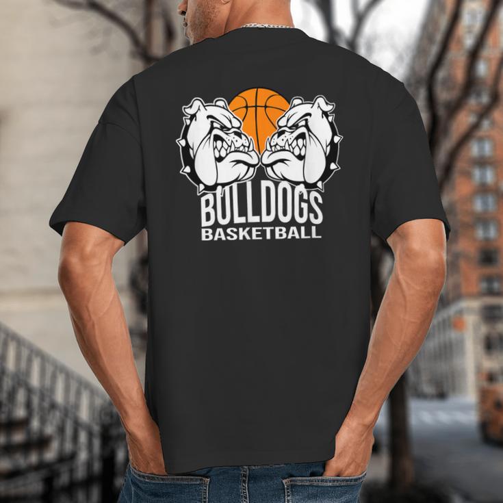 Bulldogs Basketball Shirt Basketball Mom Dad Players Tshirt Big And Tall Men's T-Shirt Back Print