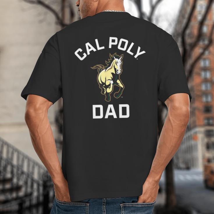 Cal Poly Mustangs Arched Dad Big And Tall Men's T-Shirt Back Print