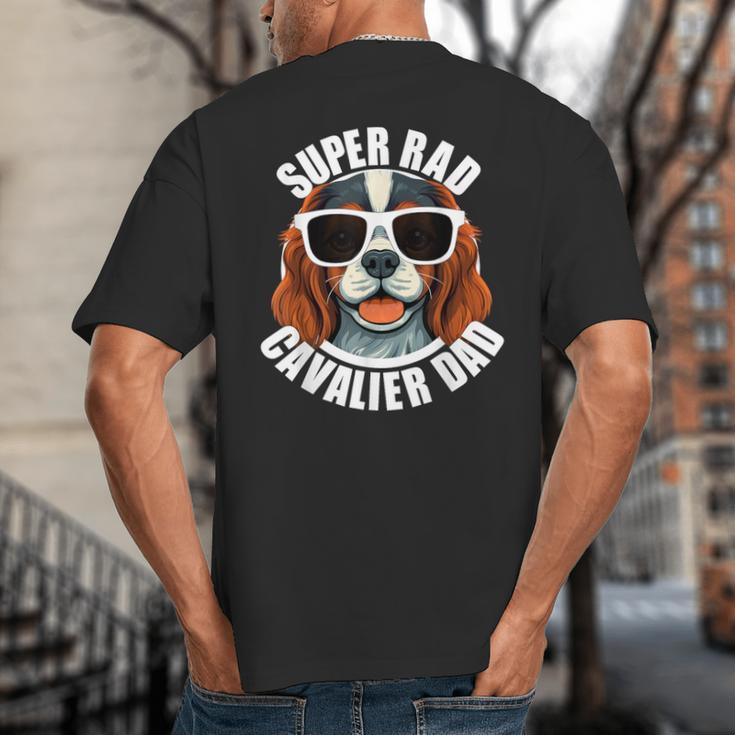 Cavalier King Charles Spaniel Dad Father’s Day Big And Tall Men's T-Shirt Back Print
