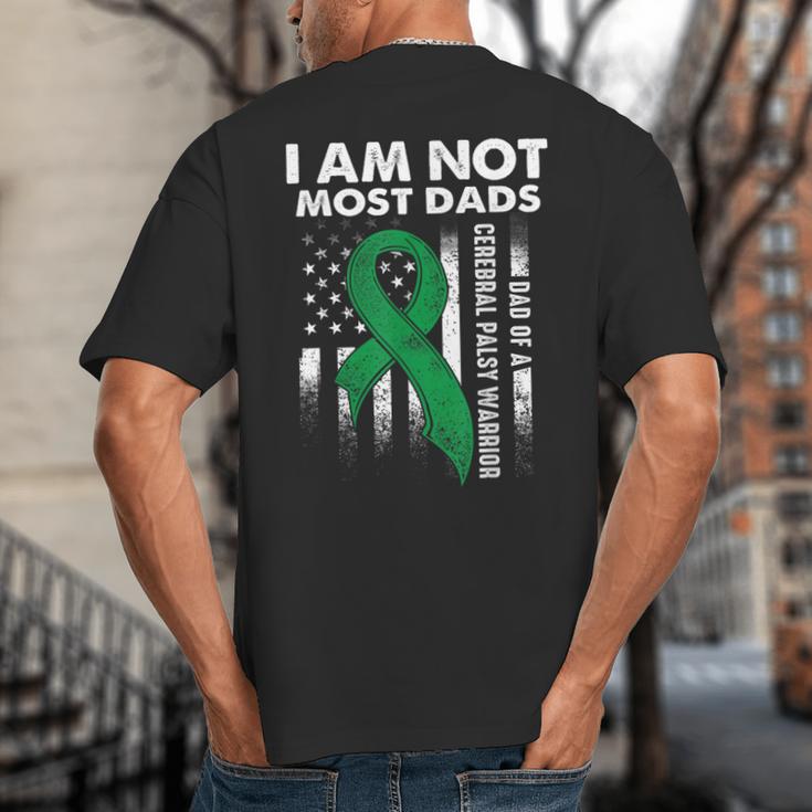Cerebral Palsy CP Awareness Most Dads Warrior Survivor DA1 Big And Tall Men's T-Shirt Back Print