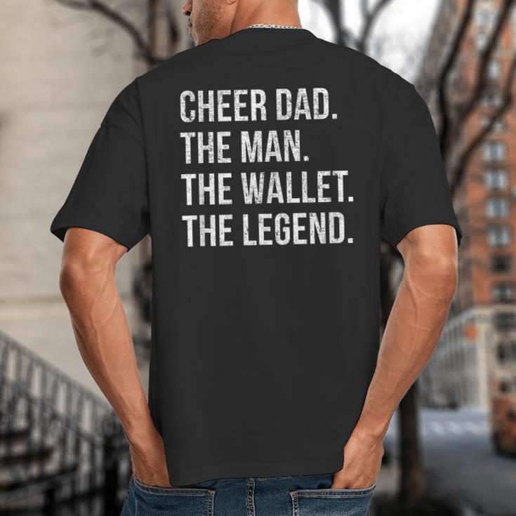 Cheer Dad Cheerleading Big And Tall Men's T-Shirt Back Print