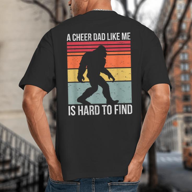 Cheer Dad Cheerleading Bigfoot Big And Tall Men's T-Shirt Back Print