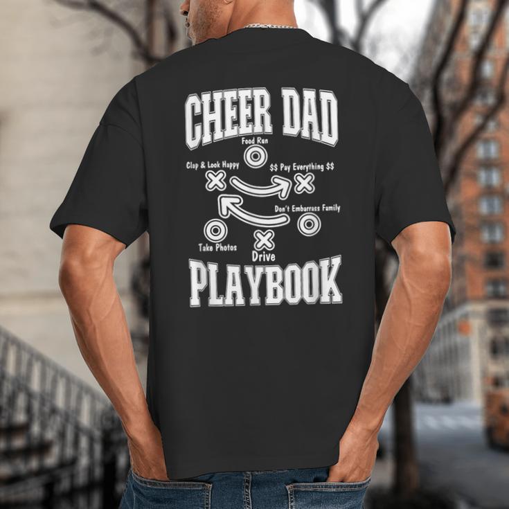Cheer Dad Playbook Big And Tall Men's T-Shirt Back Print Cheer Dad Playbook Big And Tall Men's T-Shirt Back Print