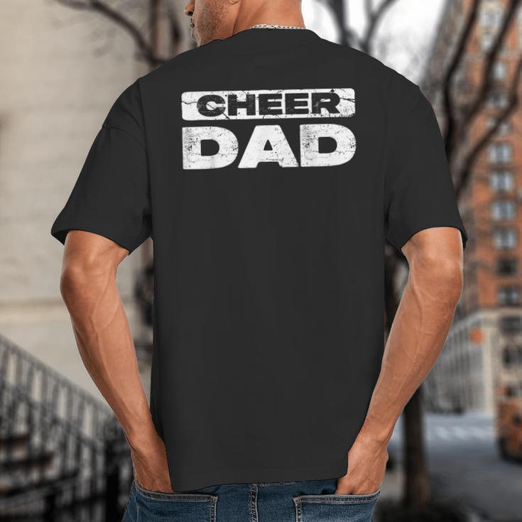 Cheer Dad Shirt Men Fathers Day Cheerleading Dad Big And Tall Men's T-Shirt Back Print