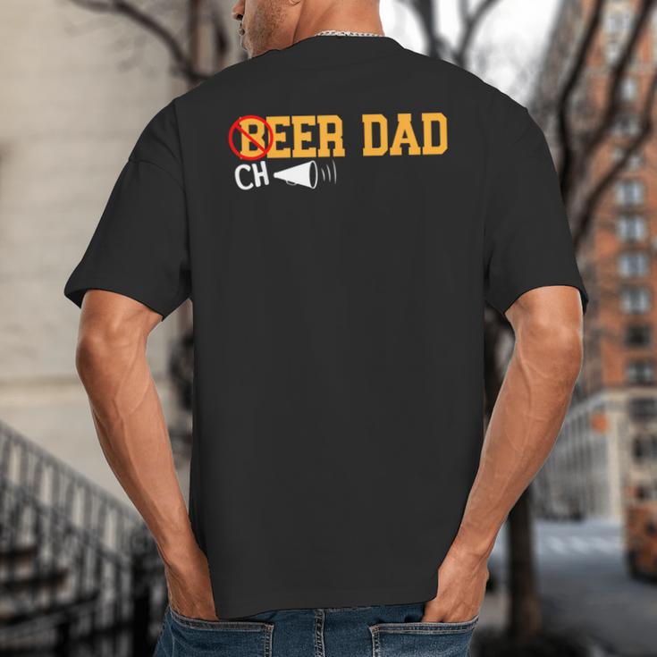 Cheerleader Dad Beer Cheerleading Cheer Dad Big And Tall Men's T-Shirt Back Print