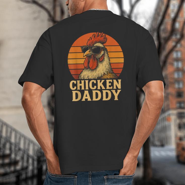 Chicken Daddy Vintage Chicken Dad Farmer Poultry Farmer Big And Tall Men's T-Shirt Back Print Chicken Daddy Vintage Chicken Dad Farmer Poultry Farmer Big And Tall Men's T-Shirt Back Print