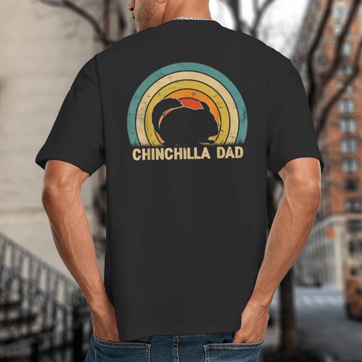 Chinchilla Dad Father's Day Chinchilla Lover Dad Daddy Big And Tall Men's T-Shirt Back Print