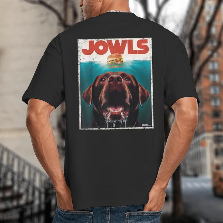 Chocolate Lab Jowls Labrador Retriever Dog Mom Dad Big And Tall Men's T-Shirt Back Print