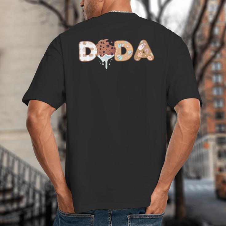 Cookies Dada 1st Birthday Milk Party Family Matching Big And Tall Men's T-Shirt Back Print