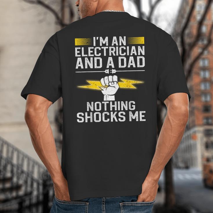Cool Electrician For Men Dad Professional Electrician Big And Tall Men's T-Shirt Back Print Cool Electrician For Men Dad Professional Electrician Big And Tall Men's T-Shirt Back Print
