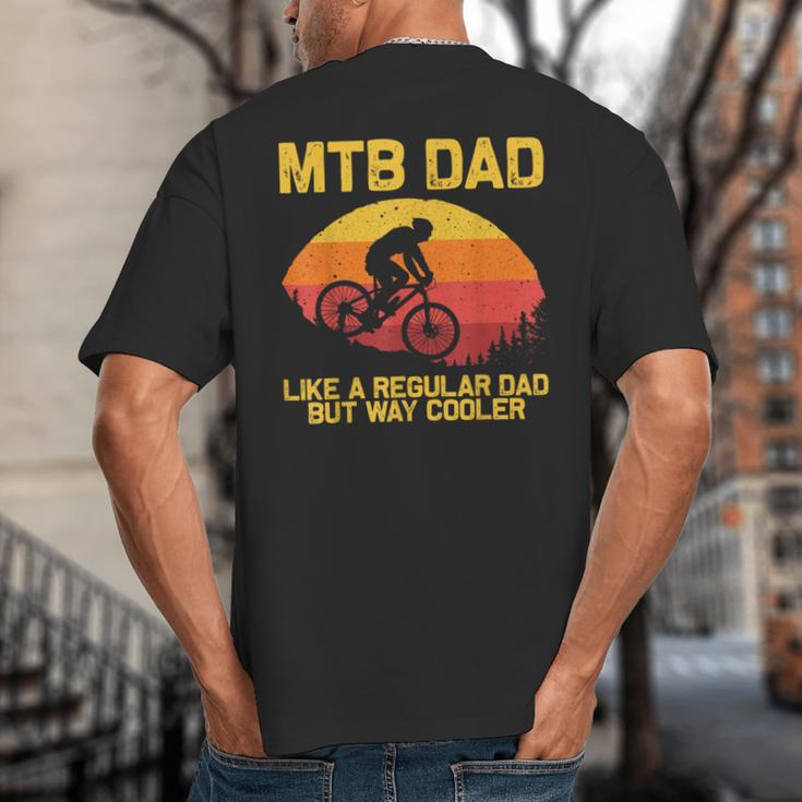 Cool Mountain Biking For Dad Father Biker MTB Bicycle Bike Big And Tall Men's T-Shirt Back Print Cool Mountain Biking For Dad Father Biker MTB Bicycle Bike Big And Tall Men's T-Shirt Back Print